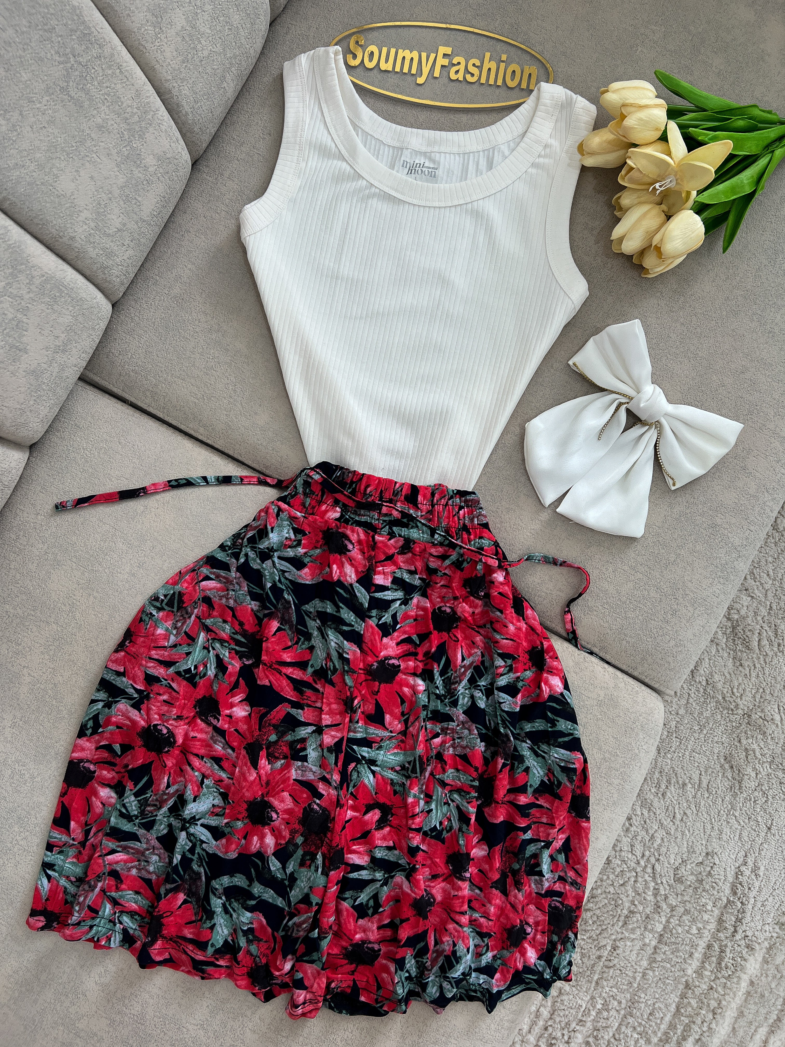 Enssemble jupe short + pull